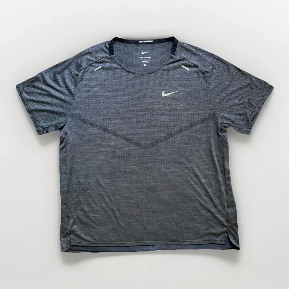 Nike Dri-FIT ADV Men's Running T-Shirt XL Gray Quick Dry Lightweight
